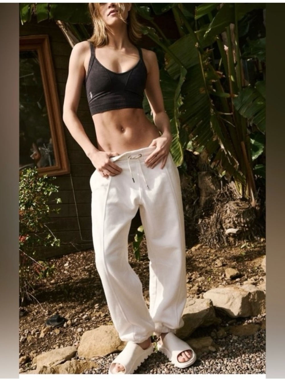 Free people movement Sprint To The Finish Pants. Ivory